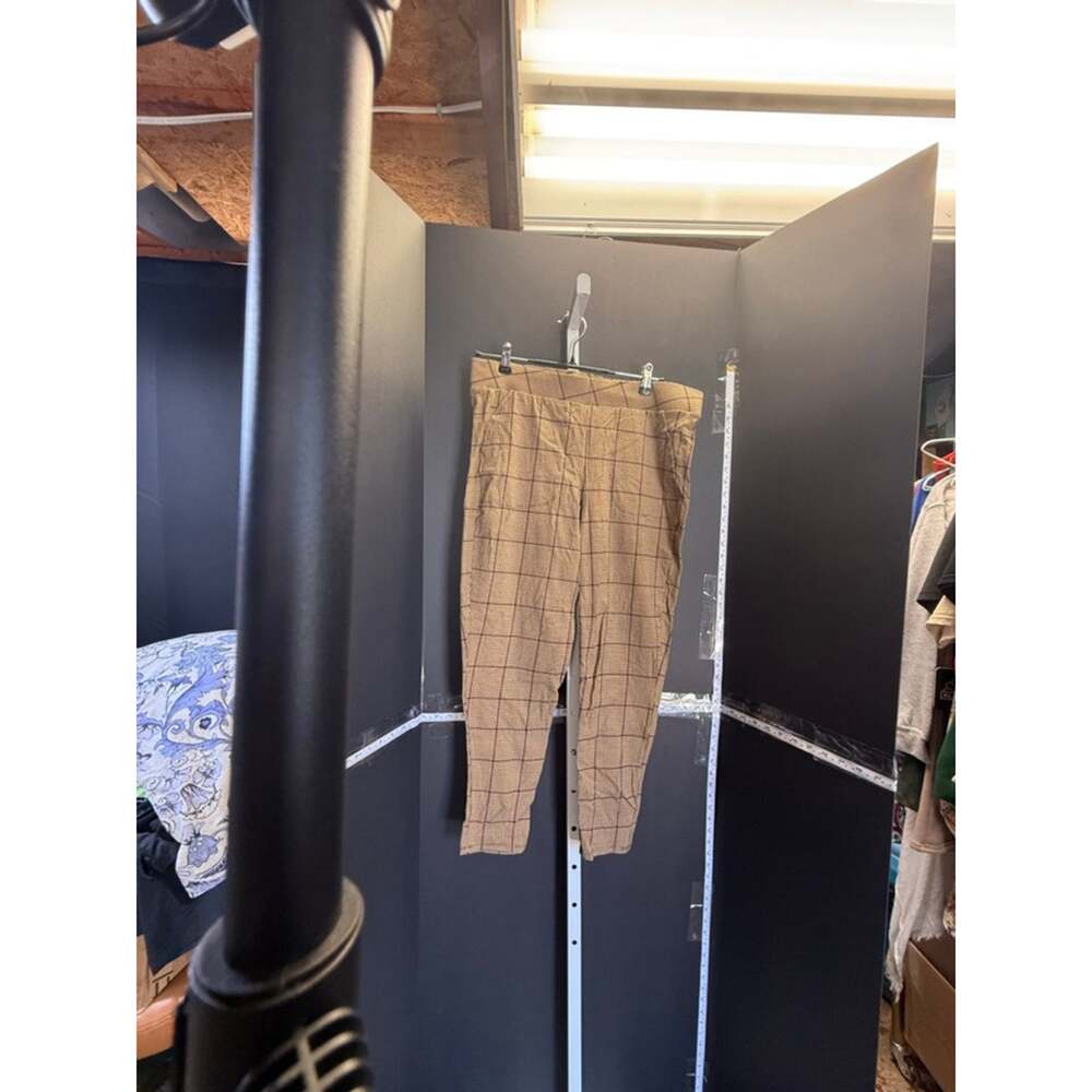 Women's Torrid Plus 2X Tan Brown Plaid Skinny Pants